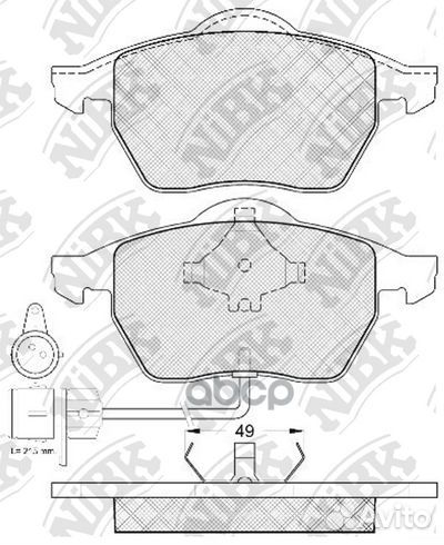 Колодки тормозные VAG A4/A6/superb/passat 95- п