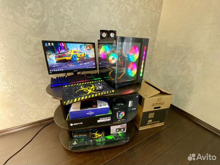 Новый игровой Intel E5v4/16GB/RX580 8GB/SSD 512GB