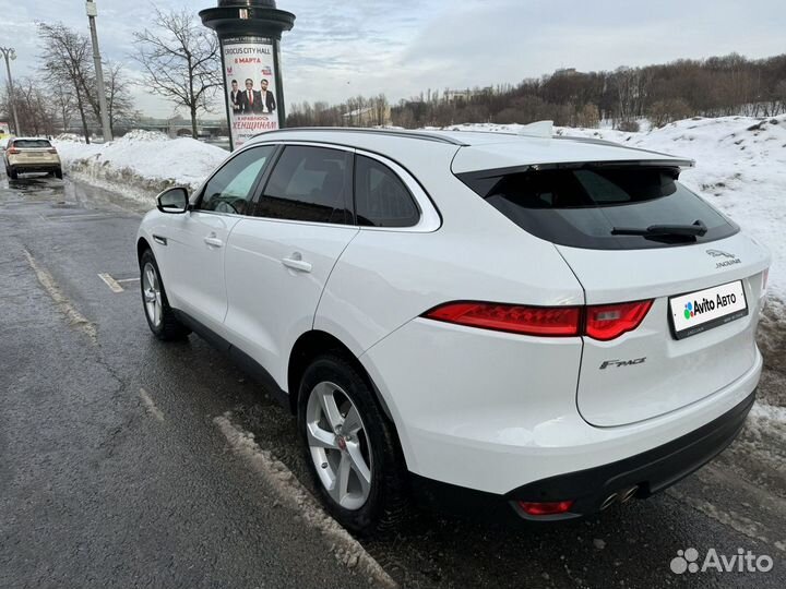 Jaguar F-Pace 2.0 AT, 2017, 154 000 км