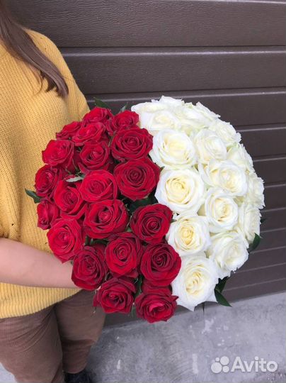 51 роза. Подарок девушке