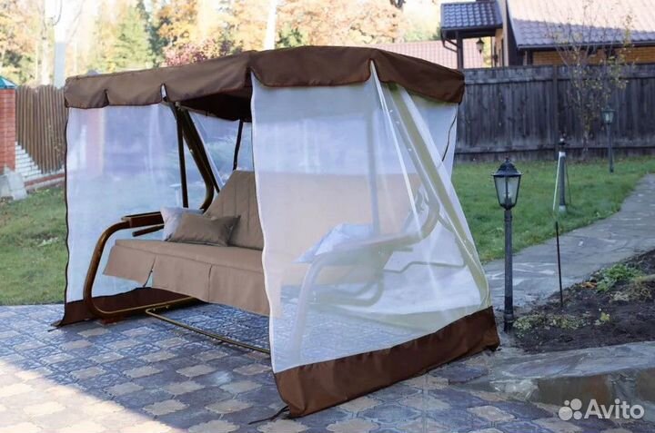 Москитная сетка для садовых качелей 166х112х160 см