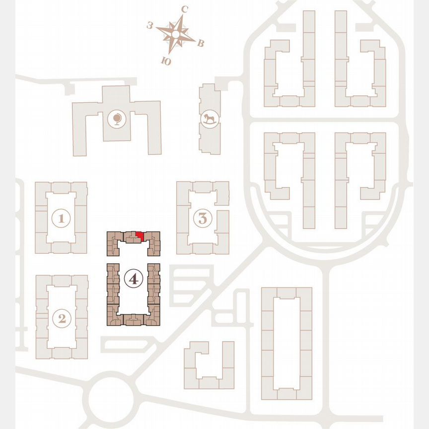 3-к. квартира, 75,4 м², 3/4 эт.
