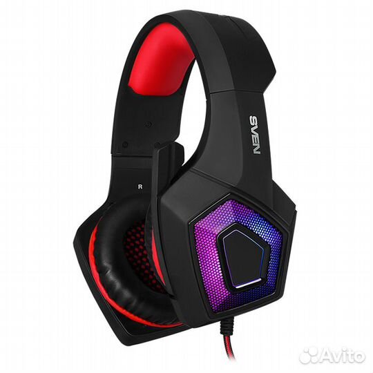 Наушники с микрофоном Sven AP-U880MV черные, USB m