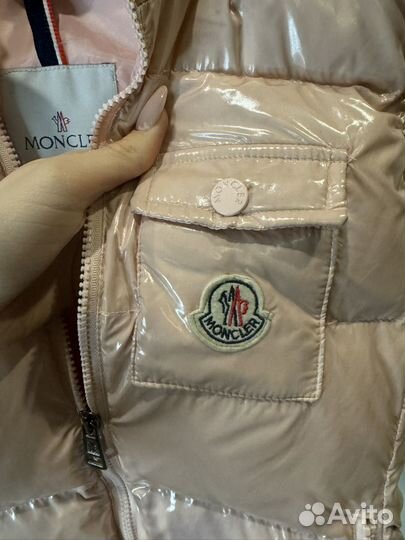 Жилетка женская moncler с натуральным мехом