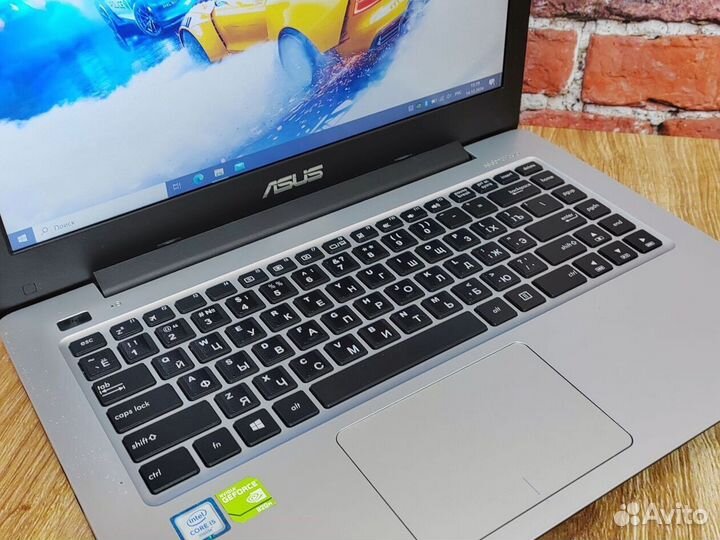 Игровой Ноутбук Asus 2 видеокарты SSD240 FullHD14