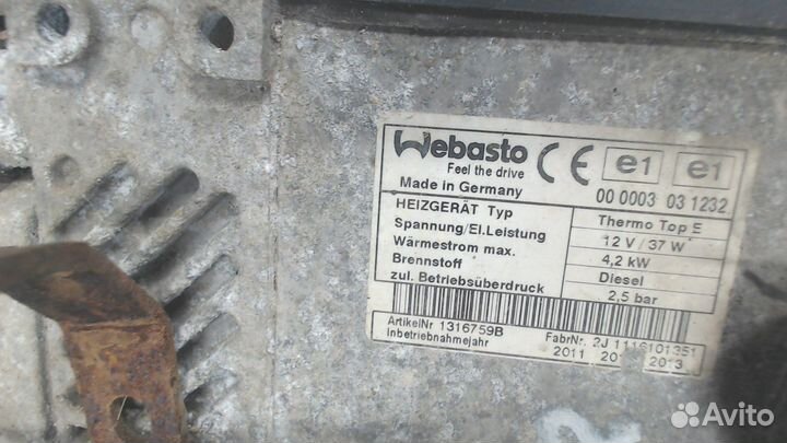 Автономный отопитель Renault Scenic, 1998