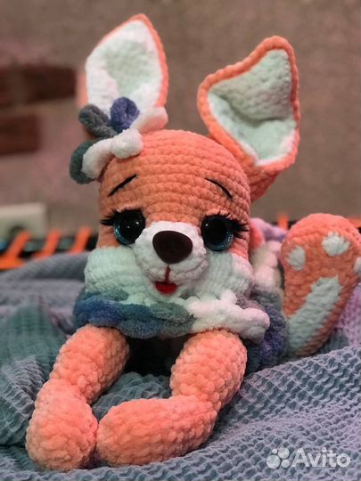 Пижамница Зайка ручной работы 54 см