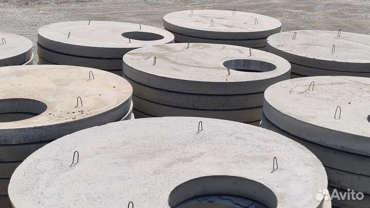 Бетонные плиты и днища к колодцу пп20-1