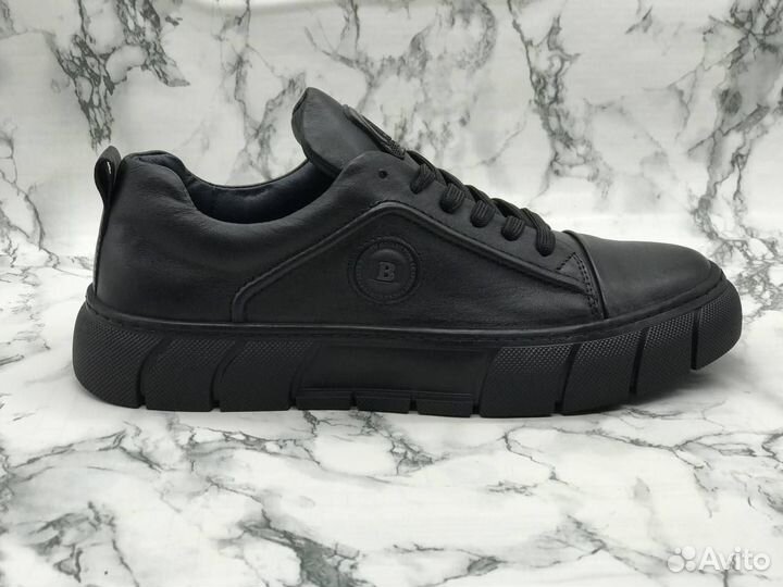 Кроссовки мужские из натуральной кожи