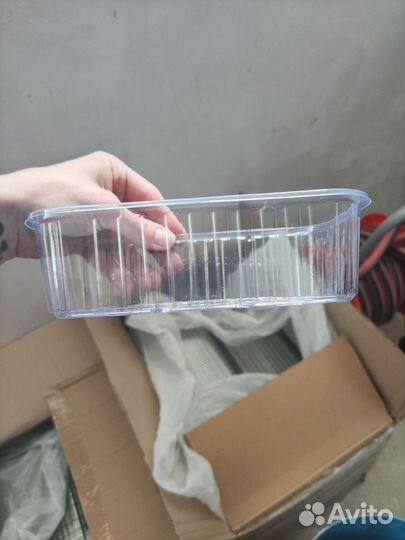 Пластиковые лотки для ягод (0,5 кг объём)