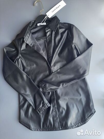 Кожаная рубашка для девочки 158 164