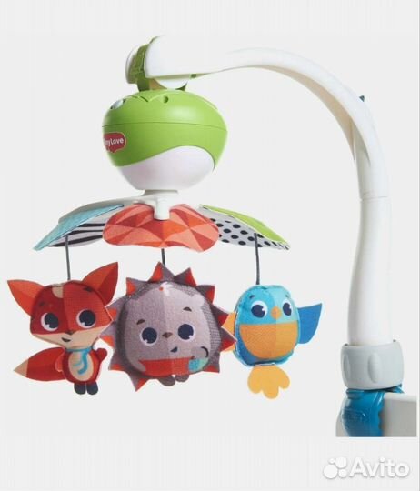 Мобиль Tiny Love Солнечная полянка белый/зеленый