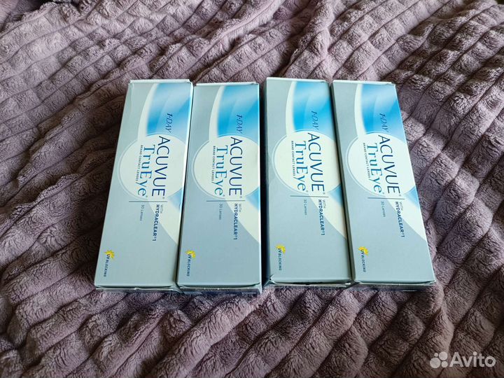 Линзы однодневные Acuvue TrueEye -4.00 и -4.25