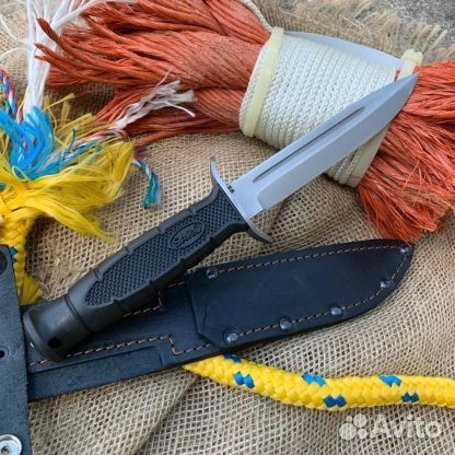 Нож складной, якутский, охотничий, финка