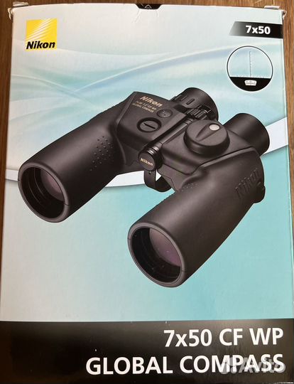 Бинокль морской Nikon 7x50 CF WP Global Compass