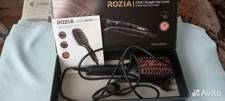 Расческа выпрямитель для волос Rozia
