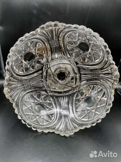 Ваза на ножке Стекло Винтаж 20-е годы