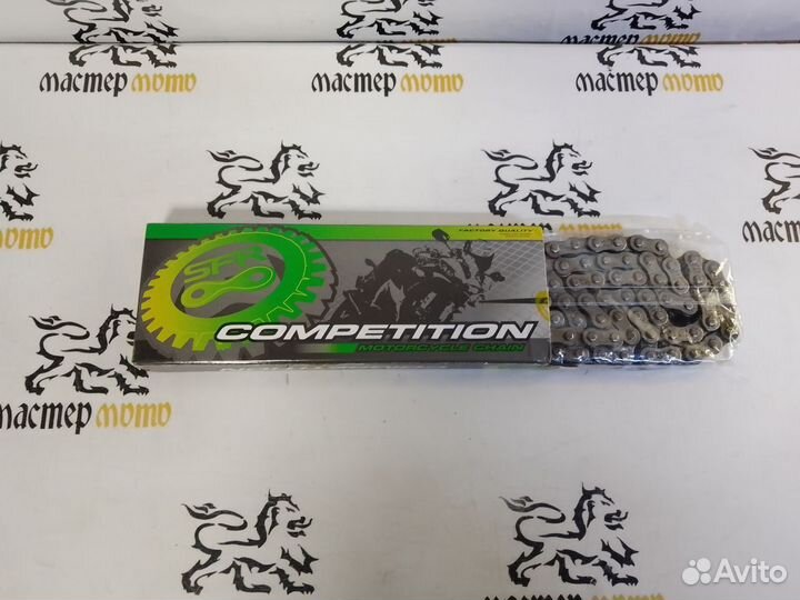 Цепь 428 - 130 золотая, чёрная