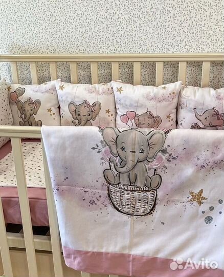 Бортики в кроватку,ручная работа на заказ