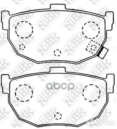 Колодки тормозные дисковые зад PN2130 NiBK