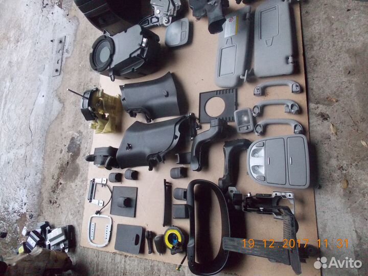 Santa Fe II (CM) пластик салона в разборе