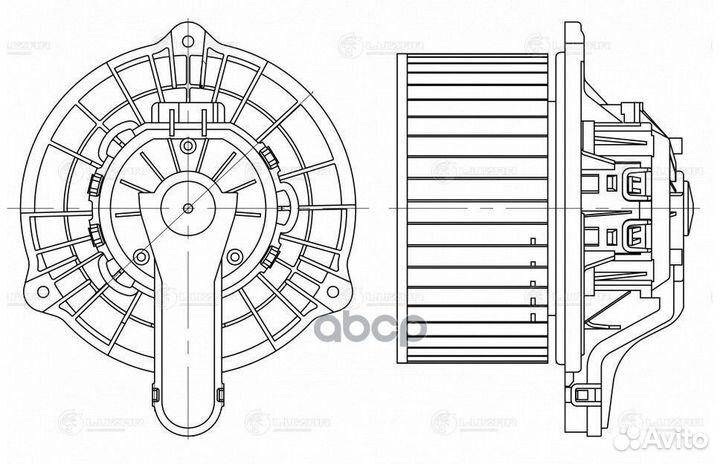 Вентилятор отопителя LFh 08Y0 luzar