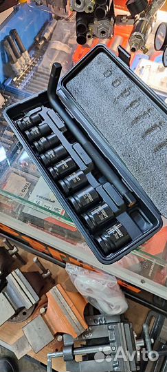 Набор торцевых ударных головок 1/2