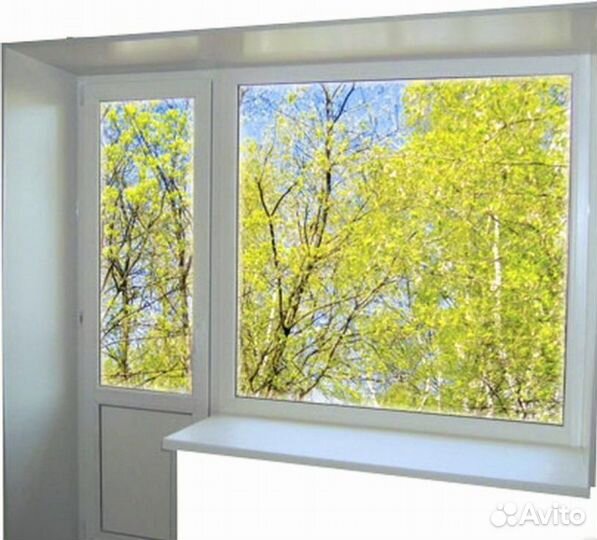 Балконный блок (дверь+окно)