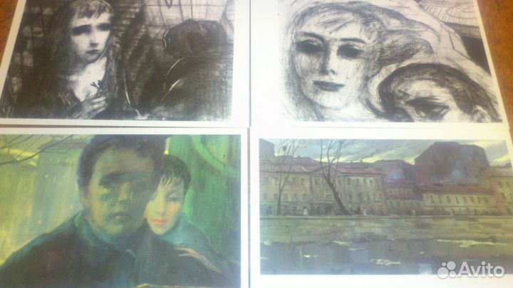 Набор открыток Город в произведениях художника