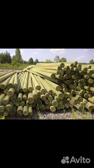 Лес круглый. Опоры