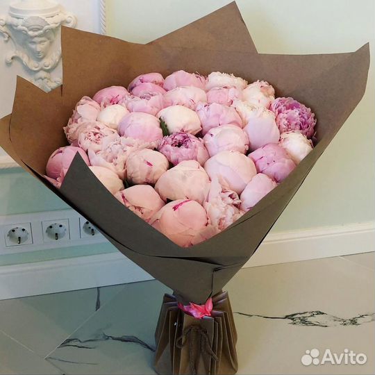 Пионы букет