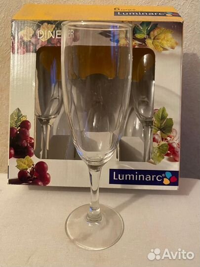 Бокалы для шампанского, набор 6 штук, Luminarc