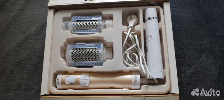 Фен щетка вращающаяся rowenta CF9220