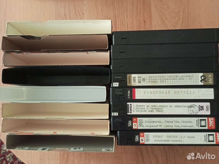 Видео кассеты VHS импортные