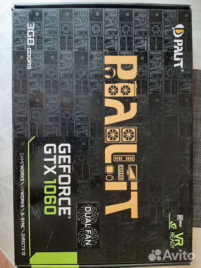 Игровая видеокарта GeForce GTX 1060 Dual Fan 3GB