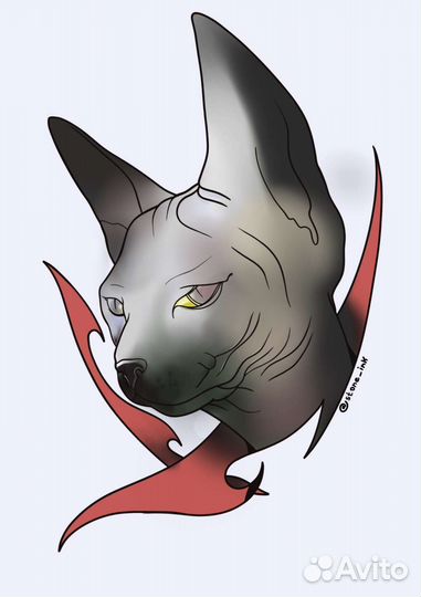 Яркие тату эскизы, дизайны в разных стилях