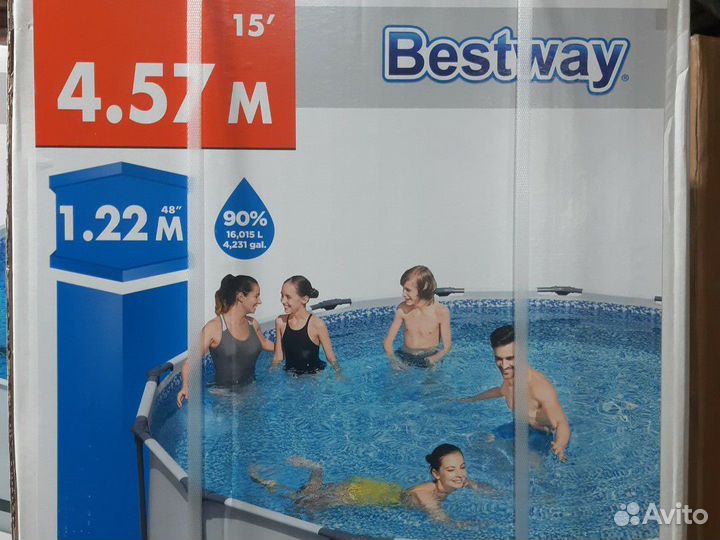 Каркасный бассейн 4.57 на 1.22m