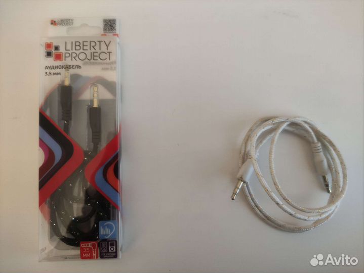 Аудиокабель AUX в оплетке 1 метр