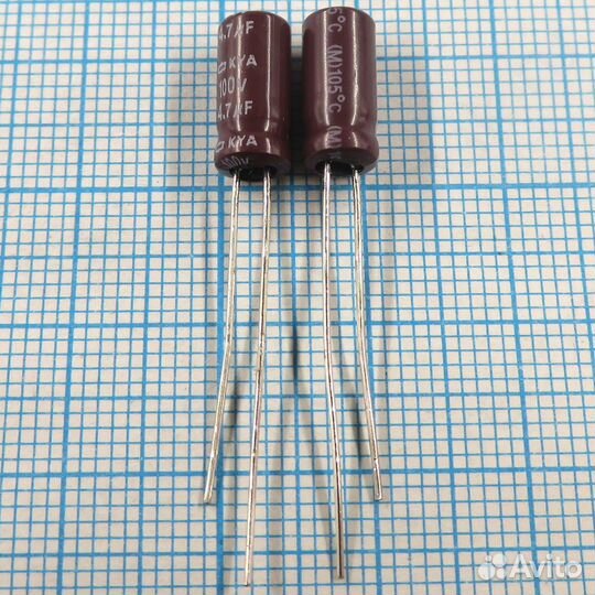 4.7uF 100v 100v4.7uF 5x11 KYA - Электролитический