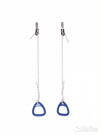 Кольца гимнастические детские треугольные, Синие