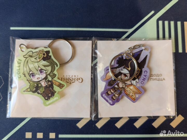 Брелки Genshin impact коллаборация