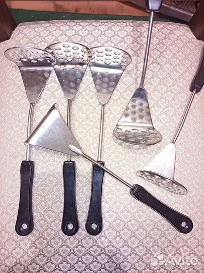 Половник, толкушка,лопатка, вилка из н/с