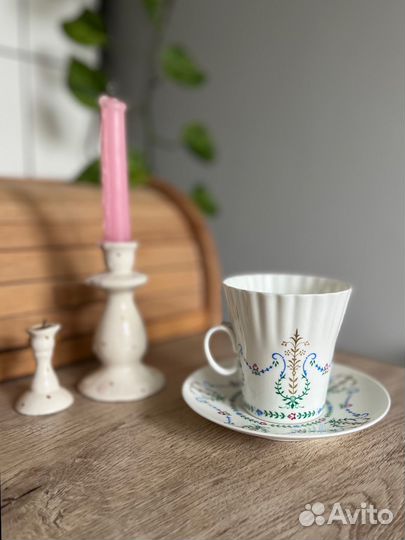 Чайная кофейная пара винтаж