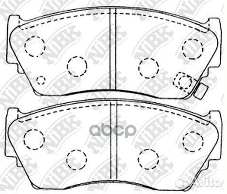 Колодки NiBK PN2226 4106050Y90,4106050Y93,4106