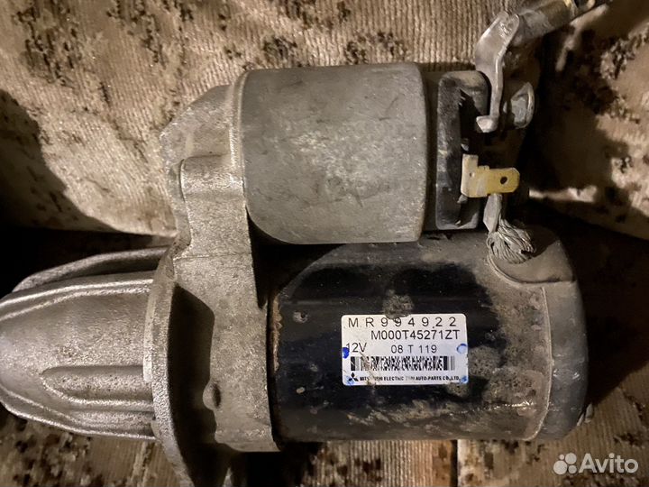 Продам стартер и генератор от митсубисши кольт Z3