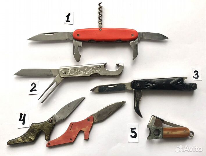 Перочинные, складные Ножи СССР (лот-6)