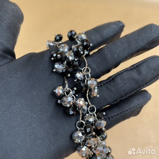 Бусы ожерелье стекло винтаж украшение на шею СССР