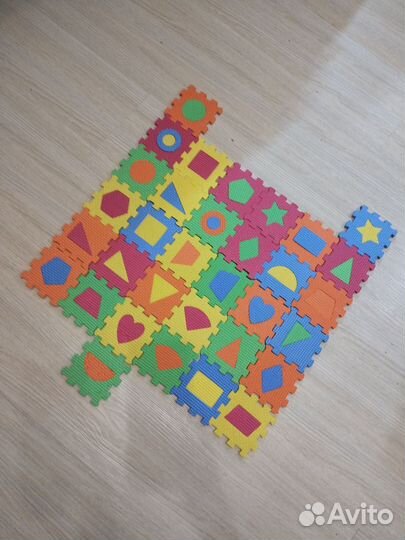 Геометрический мягкий пазл