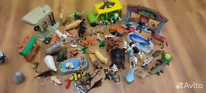 Набор зоопарк, динозавры