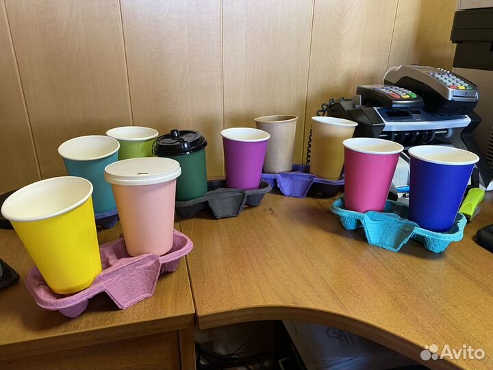 Картонные держатели для стаканов,сливсы